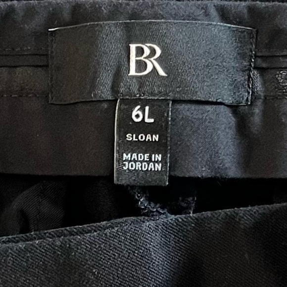 Banana Republic Women’s black Sloan pants Dress pants Straight leg pants Size 6L - Picture 6 of 7